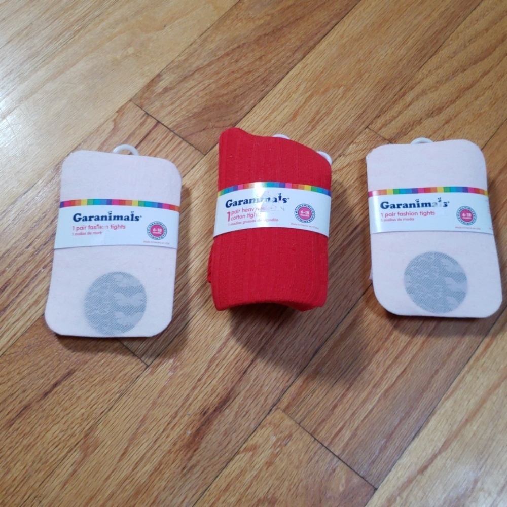 (3) NWT Garanimals 6-18 Month Tights